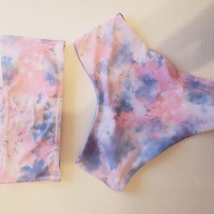 Tie Dye Tube Bikini Set